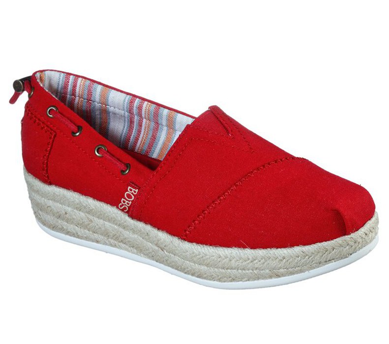 Skechers Bobs Highlights 2.0 - Yacht Master - Womens Slip On Shoes Red [AU-DY6104]